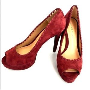 GORGEOUS Deep Red Antonio Melani Heels